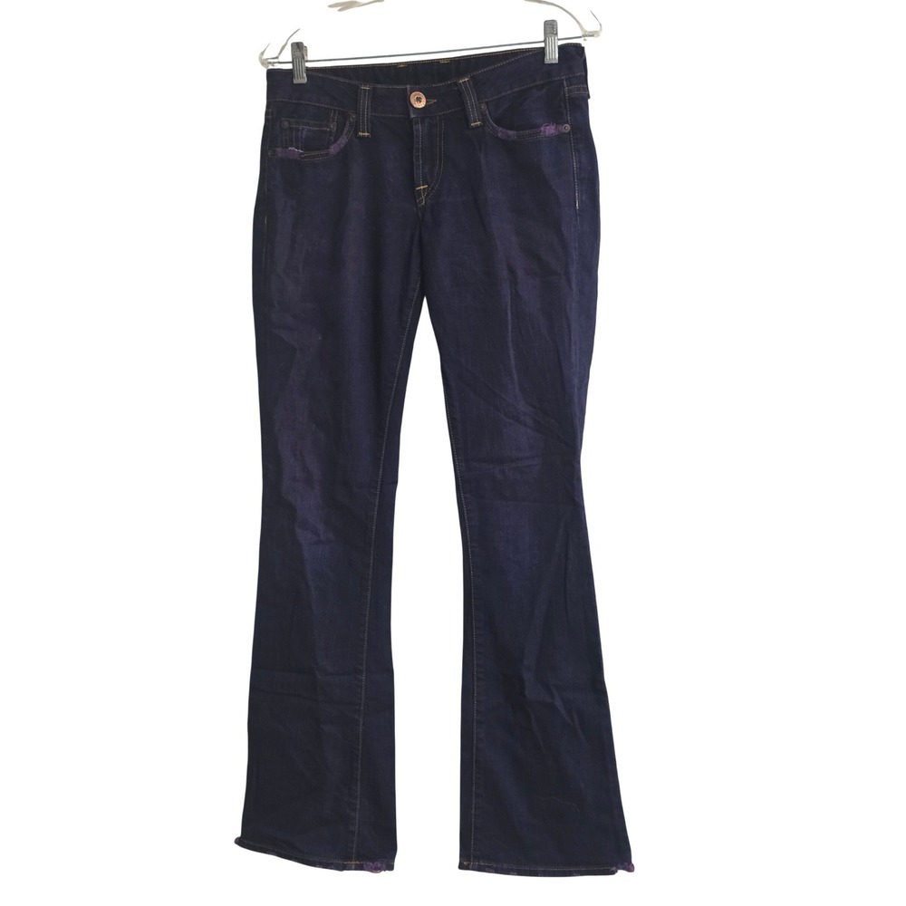 Lucky Brand Womens Bootcut Jeans Size‎ 4/27 Indigo Purple Dark Wash Made in USA